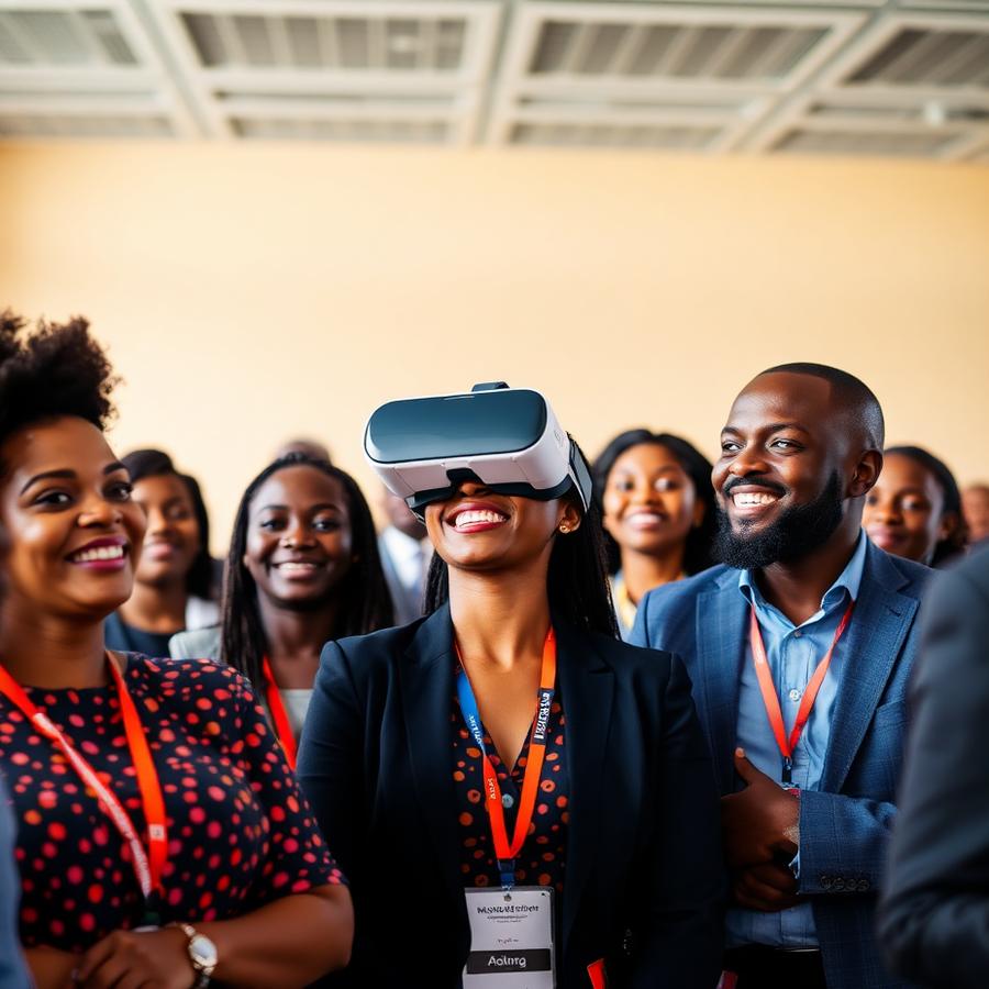 Attendees engaging with tech at TechXplore Summit